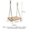 Brinquedo para Hamster Balanço de Corrente Pendurada Plataforma de Madeira Trampolim Escalada Ponte Suspensa DIY Paisagismo para Hamster Suprimentos Molares