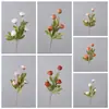 Xingnuo Flor Artificial de Peonía de 4 Cabezas Fabricante Flores Falsas Plantas Verdes Venta al por Mayor Decoración de Bodas Estilo INS Artesanía Transfronteriza