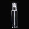 Venta al por mayor de fábrica PET 200ML cuadrado transparente con anillo de alúmina botella de agua de emulsión botella cosmética botella de bolsa
