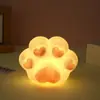 Luz de Noche Súper Linda de Garra de Gato de Dibujos Animados Juguete Luminoso Lindo Corazón de Niña Adornos de Mesita de Noche Puesto del Mercado Nocturno Juguetes de Puesto