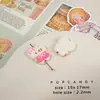 Gatito Lindo con Falda Dibujo Animado Cuentas Sueltas Accesorios de Aleación Material Creativo Colgante Cadena para Celular Joyería DIY Niña
