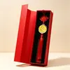 Foil de Oro 999 San Yang Kai Tai Oveja Dorada para la Riqueza, Bolsa de Moneda de Oro del Año de la Oveja Colgante Llavero Regalo Promocional