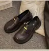 Zapatos Planos Retro Estilo Británico Negros para Mujer 2026 Otoño Nueva Llegada Zapatos Pequeños de Cuero Uniforme JK Japonés