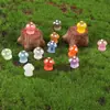 Resina de Colores Pequeño Hongo Accesorios para Joyería DIY Decoración de Micro Paisajes Dibujos Animados Pequeños Adornos Venta al por Mayor