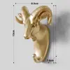Ganchos Adhesivos Creativos Estilo Americano Sin Taladro, Ganchos Decorativos, Ganchos Creativos con Cabeza de Animal Montados en la Pared, Cabeza de Ciervo, Venta al por Mayor