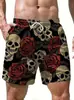 Estilo Novo Verão 2025 Moda Personalizada Masculina Estampa Digital 3D Calça de Praia Solta para Uso Casual ao Ar Livre Shorts