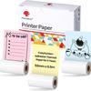 Phomemo 50 53mm Serie M02 Impresora Universal de Combinación Mixta Papel Térmico Papel de Impresión