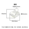 Prata Esterlina S925 Prata Lisa Banhada a Ouro Estéreo 10mm Pingente de Coração de Pêssego Pingente em Formato de Coração Material para Acessórios de Pulseira DIY
