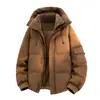 Chaqueta acolchada de algodón de alta calidad para hombre, nuevo estilo de invierno, corte holgado, con capucha, cálida y cómoda