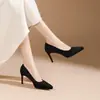 8023-1 Zapatos de Tacón Alto Rojos Cómodos y Sexys para Mujer, Nuevo Modelo 2026, Punta Fina, Impresionantes Zapatos de Salón Profesionales