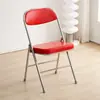 Cadeira Dobrável para Uso Doméstico, Cadeira Simples com Encosto para Treinamento e Reuniões, Cadeira Portátil para Dormitório, Aluguel de Eventos, Lazer e Uso no Escritório