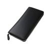 Carteira Masculina Amazon de Couro Genuíno Padrão Fibra de Carbono Carteira Longa Zíper YKK Porta Celular Porta Moedas Clutch