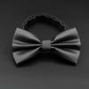Corbata de moño plana para hombre, profesional, de negocios, lisa, para novio, boda, color burdeos, festiva, de doble capa, 70% de descuento, con flor