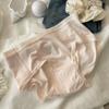 Roupa Íntima Feminina Modal Nude 10A Algodão Antibacteriano Fundo Virilha Xadrez Sem Costura Cintura Média Calcinhas Respiráveis