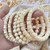 Pulseira de Contas Redondas Fruta Marfim Fruta Bodhi Pulseira DIY Acessórios Super Fofos Acessórios de Mão para Homens e Mulheres