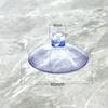 Suministro de ventosa transparente perforada de vidrio accesorios de peluche ventosa pequeña de orificio horizontal de material de silicona de plástico PVC