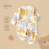 Ropa para Bebé 2025 Nuevo Mono de Manga Larga para Bebé Ropa para Gatear de Primavera y Otoño Algodón Puro para Recién Nacidos Ropa tipo Harem para Salir Ropa de Otoño