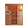 Sala de ondas de luz infrarrojo lejano sauna de vapor seco para el hogar espectro tablero de madera puerta de vidrio fabricantes de equipos de sala de vapor Khan personalizados