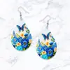 Aretes de Acrílico Gota de Agua Producto Nuevo Día de San Valentín Submarino Acrílico Regalo Transfronterizo Mariposa Aretes para Mujer y Navidad