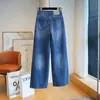 Jeans Estiloso, Confortável, Ripped Vintage Desgastado de Cintura Alta, Perna Reta Larga para Mulheres, Calça Longa Casual, Nova Chegada Outono 2026