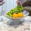 Plato de Frutas de Lujo Ligero, Decoración para Mesa de Centro de Sala de Estar, Plato de Dulces de Alta Gama, Plato para Exhibir Snacks, Plato de Frutas de Alta Apariencia