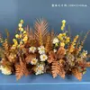 Arreglos Florales Artificiales Transfronterizos para Decoración de Bodas, Arreglos Florales para Pasarela de Bodas, Decoración de Banquetes, Filas Largas de Flores