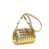Bolso para Cámara Divani de Mujer con Asa de Bucle de Cuero Genuino Exportación Transfronteriza Bolso Cruzado de Hombro Tejido Caja Diagonal Bolso Tostada