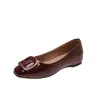 Zapatos de tacón bajo Mary Jane cuadrados de estilo retro francés para mujer, 2026 otoño, de suela plana, que aumentan la altura, para personas bajitas, adecuados para ir al trabajo