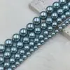 Pérolas Swarovski Cinza 616 617 731 Contas Imitação de Concha de Pérola Contas Soltas Furo Reto Acessórios Swarovski Joias