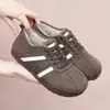 Zapatos de Entrenamiento Alemanes de Terciopelo Plus para Mujer 2026 Invierno Nuevo Estilo Zapatos de Tela Old Beijing Suela Suave Cómoda Casual Retro Versátil Zapatos de Algodón para Mujer