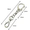 Hebilla Multicolor en Forma de D, Hebilla de Figura de Ocho, Broche de Langosta, Hebilla en Forma de C, Llavero, Broche de Langosta para Manualidades, Hebilla en Forma de C con Cadena, Accesorios para Llaveros