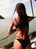 Bikini Micro de Tres Puntos de Color Sólido Comercio Transfronterizo Sexy Europeo y Americano Traje de Baño de Dos Piezas para Mujer 2026 Bikini Nuevo