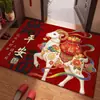 Novo tapete de chão estilo chinês do Ano da Ovelha para riqueza e prosperidade, tapete de chão auspicioso e festivo de Ano Novo, capacho de entrada, estoque do fabricante disponível