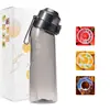 Taza perfumada de 650 ml con diseño de tres anillos y siete anillos, 0 azúcar 0 calorías, Anillo Cui Xiang, hecha de material tritan, resistente a altas temperaturas, taza de agua divertida