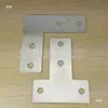 Placa de conexión externa para perfil de aluminio forma de I cruceta en L en T acero al carbono perfil de aluminio 20304080 placa de fijación de refuerzo
