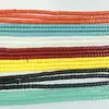 Espaciador Cilíndrico de 4x4 mm para Ropa, Tubo de Vidrio, 103 Piezas/Tira, Siete Colores Disponibles