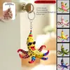Llavero de payaso transfronterizo, llavero plano de acrílico, decoración colgante para llaves de coche y bolso, caricatura junior