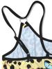 2025 Europa y América Amazon AliExpress Primavera y Verano Nuevo Cuello Redondo Sexy Estampado Vestido de Honda Ropa de Mujer de Comercio Exterior