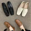 Zapatos Casuales Planos Suaves de Cuero Suave con Suela Suave, Mocasines Retro Franceses Suaves para Mujer Chuyu Ji