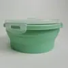 Nueva Caja de Almuerzo Plegable de Silicona de Grado Alimenticio Estándar Nacional, Caja para Conservar Fresco, Caja de Almuerzo para Estudiantes, Caja de Empaque, Segura para Microondas, Superventas Transfronteriza