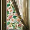 Xc9086 Laser Colorido Casual Flor Begônia Sala de Estar Janela de Vidro Decoração Adesivo Adsorção Eletrostática Comércio Exterior Atacado