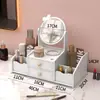 Mini 40 Bancada de Maquiagem de Janela de Canto Portátil Mesa de Maquiagem de Mesa Giratória Simples Moderna Espelho de Maquiagem Criativo para Mesa de Quarto