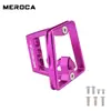 Meroca Portabultos Delantero Plegable para Bicicleta Soporte de Montaje de 3 Agujeros Soporte de Nariz de Cerdo Dividida Asiento de Conversión para Bolsa Delantera Pequeña de Tela Accesorios