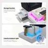 Sofá para Manicura y Pedicura Transfronterizo con Luz Ambiental Silla Sauna Sofá Tina para Pies Cama de Pedicura Salón de Belleza Silla de Salón