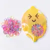 Bolsa de Fruta Estilo Coreano Diademas Desechables para Niños Gomas Elásticas Pequeñas Gomas Elásticas Gruesas de Colores al por Mayor Accesorios para el Cabello de Niñas