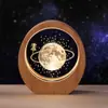 Luz de Noche de Cristal de Estrella Cielo Estrellado de Luna Delfín Medusa Decoración de Escritorio de Dormitorio Regalo de Cumpleaños Creativo para Mamá