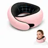 Almohada Popular con Espuma Viscoelástica en Forma de U Transfronteriza, Almohada de Viaje para el Cuello, Portátil y Plegable, Adecuada para Siestas en Avión y Soporte Cervical