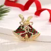 26 Años de Nuevos Broches Navideños, Insignias Atmosféricas, Modernos y Creativos, Pequeños y Dulces, con Lazos, Cascabeles y Diseños de Hojas