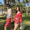 Trajes de Baño para Pareja Pantalones de Playa para Hombre Moda Vacaciones en la Costa Bikini Escotado Adelgazante Traje de Baño para Mujer Traje de Pareja Venta al por Mayor