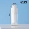 Botella dispensadora de vacío giratoria, tipo prensa para viaje, spray de loción cosmética, líquido base hidratante, botella vacía de muestra de emulsión de agua